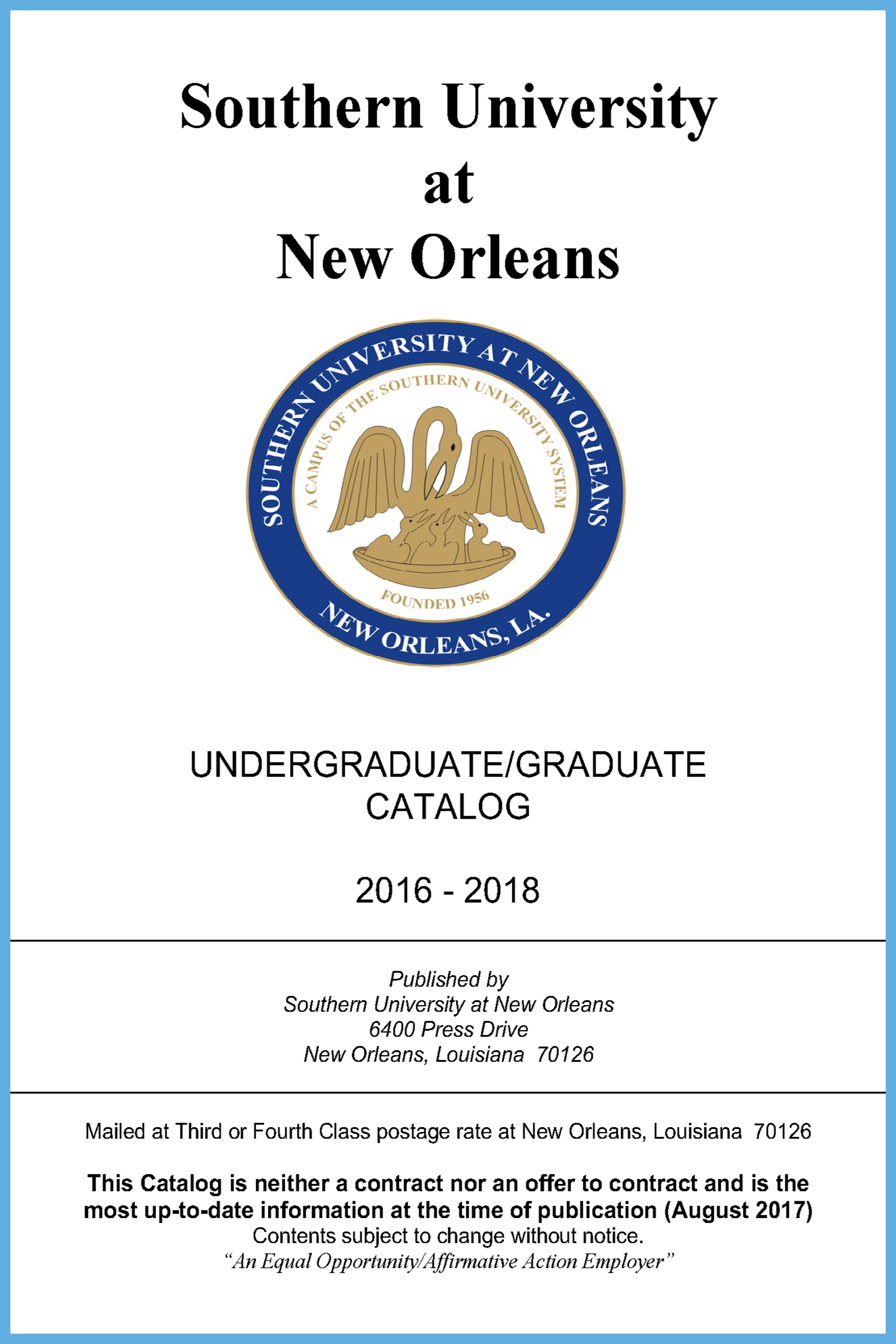 2018 - 2020 Academic Catalog (Current)